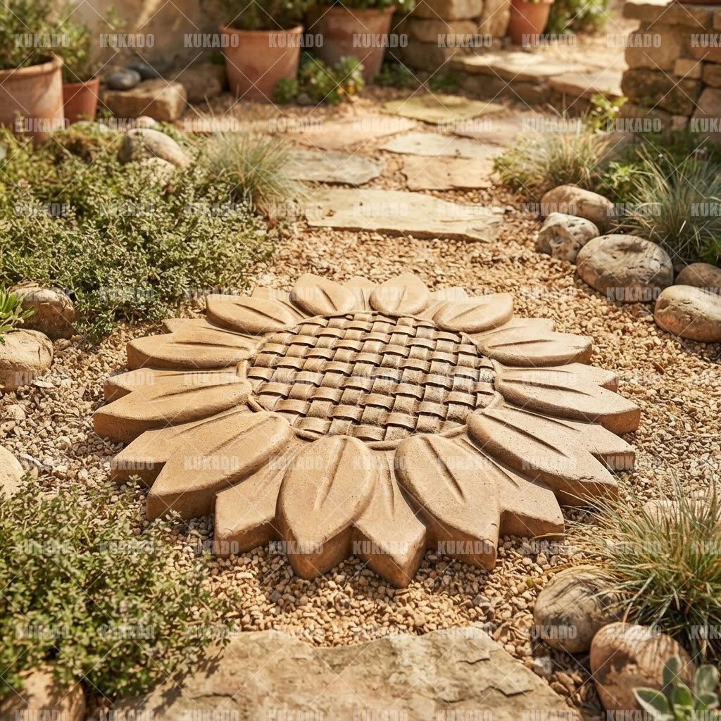 3D Printed Sunflower Concrete  - đánh giá và giá 3D Printing Templates Free
