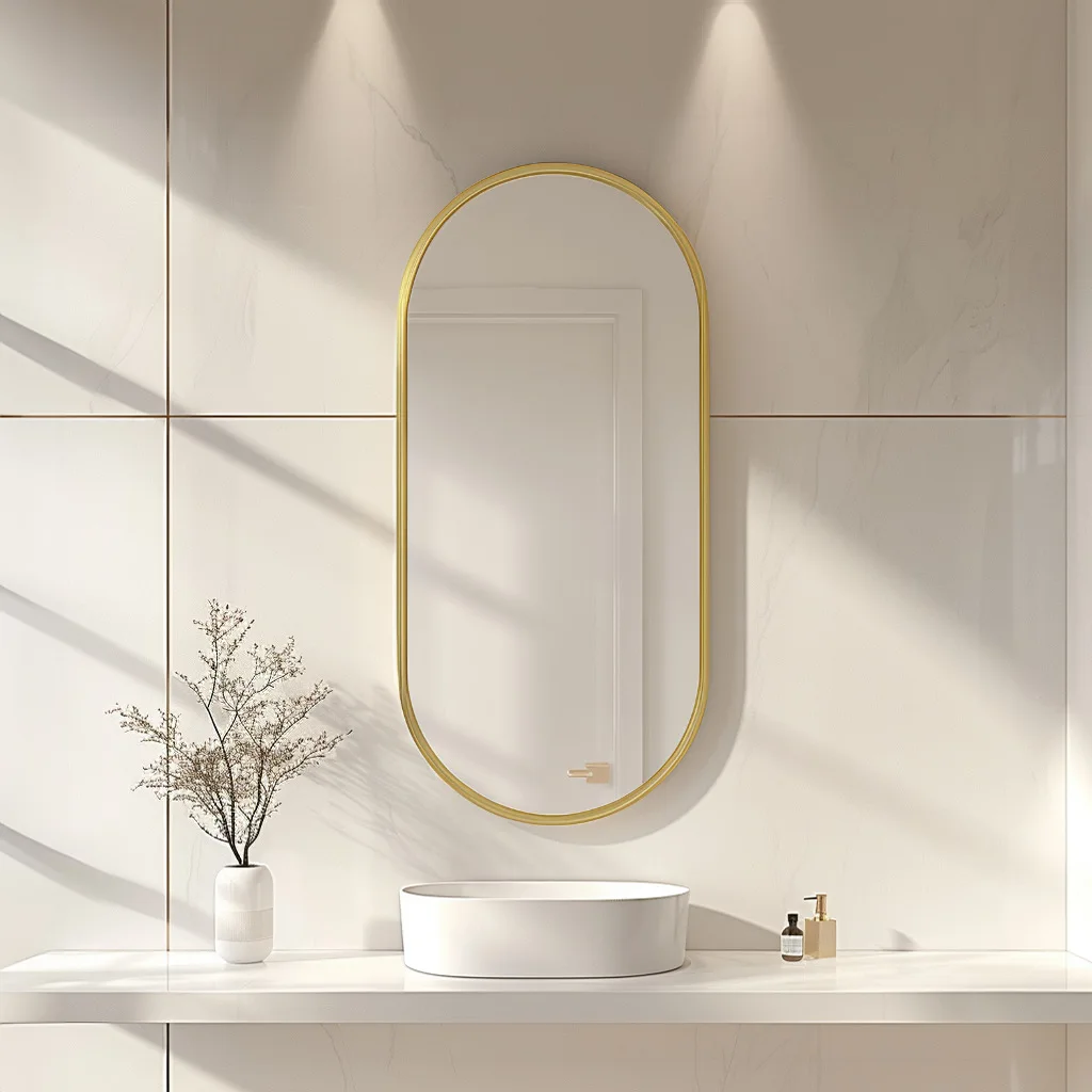 

No punching, runway bathroom mirror, wall mirror, bathroom, toilet toilet