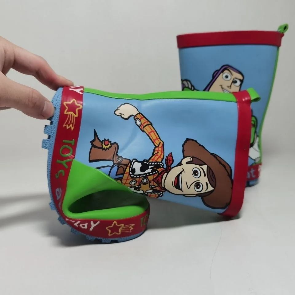Disney cartoon kids Toy Story Rain Boots Student Rain Boots gift Fashion Shoes Non-Slip Short shoes