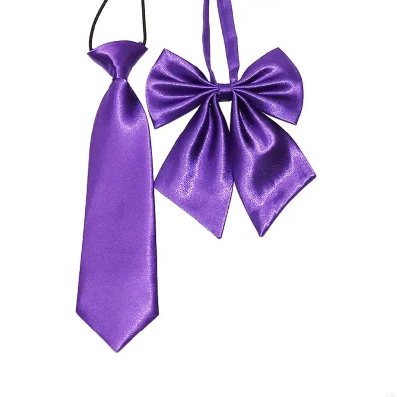 49MF Fashion Knot Bowknot Neckties for Taking Photo Teens Girls Uniform Necktie