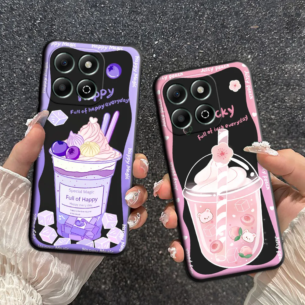 For ZTE Blade A55 A35 Case Soft Silicone TPU Ice Cream Phone Case For ZTE Blade A 55 a35 Lovely Fashion Back Cover New Fundas