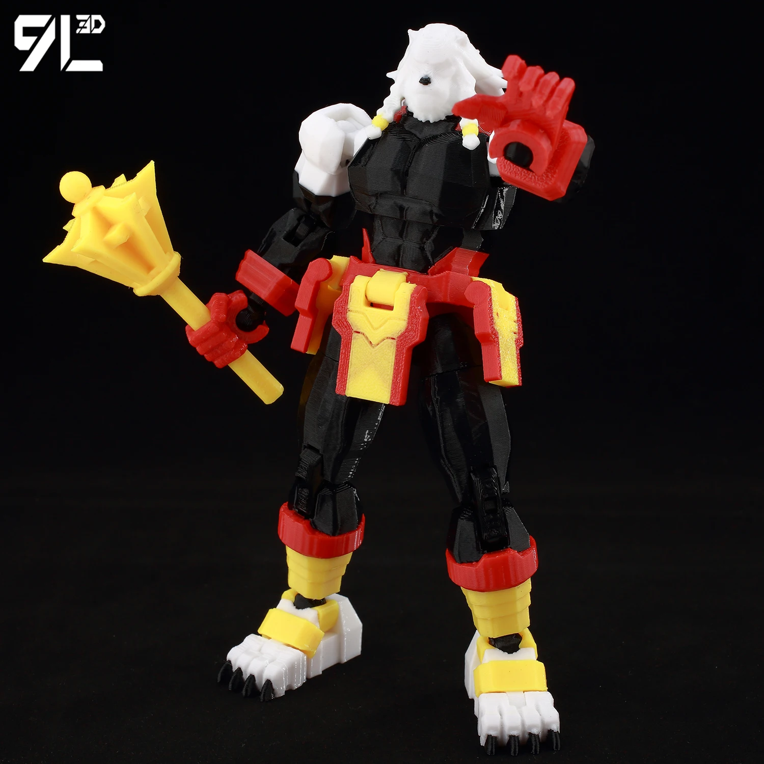 ​ 9L3D Lucky13 Berserk Beast Actionfigur Dummy13 mit Morningstar T13 Mehrgelenkiges 3D-gedrucktes Sammlerspielzeug Titan13 ​