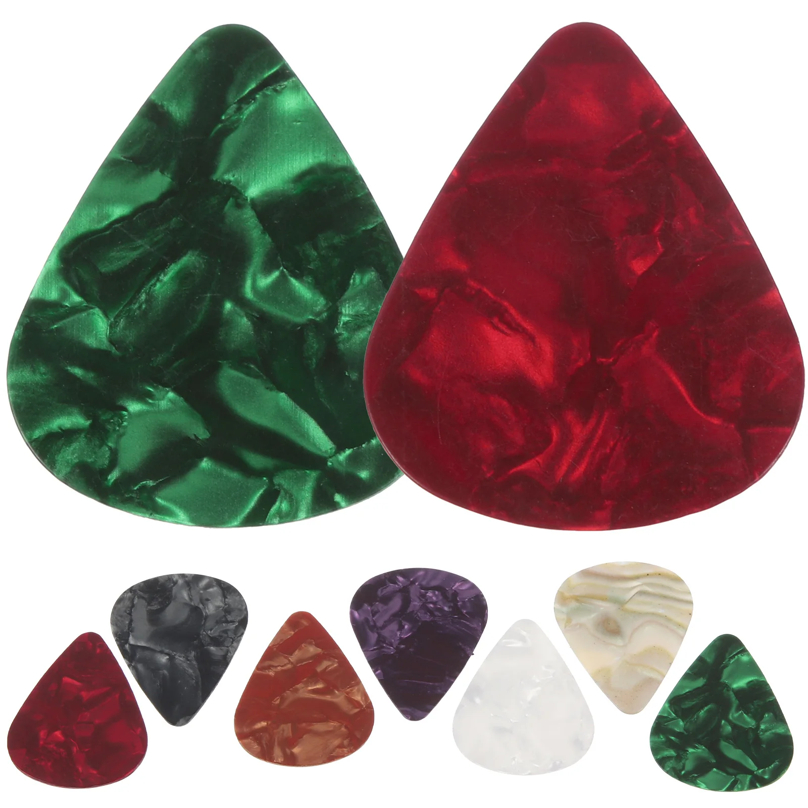 

30 Pcs Thin Guitar Picks Guitars Acoustic Accessories Triangle Bass Nylon