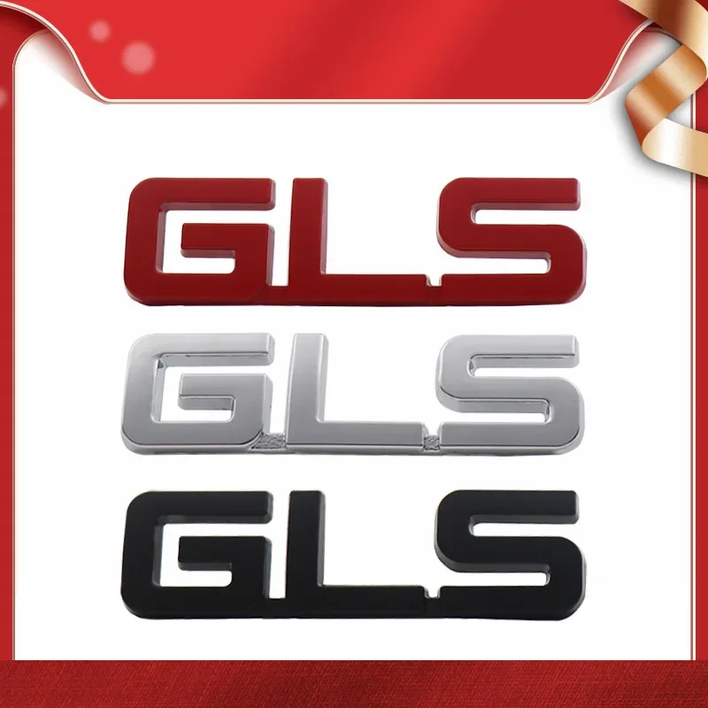 Calcomanía 3D Premium GLS Letter para guardabarros de coche, calcomanía para capó trasero, emblema, insignia, accesorios