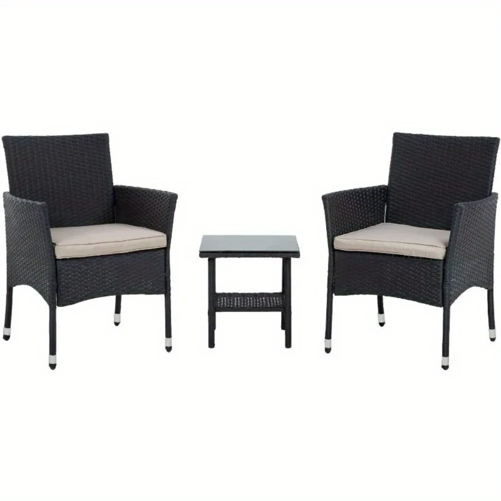 

Outdoor Patio Furniture Sets 3 Pieces Patio Set Wicker Bistro Set Rattan Chair