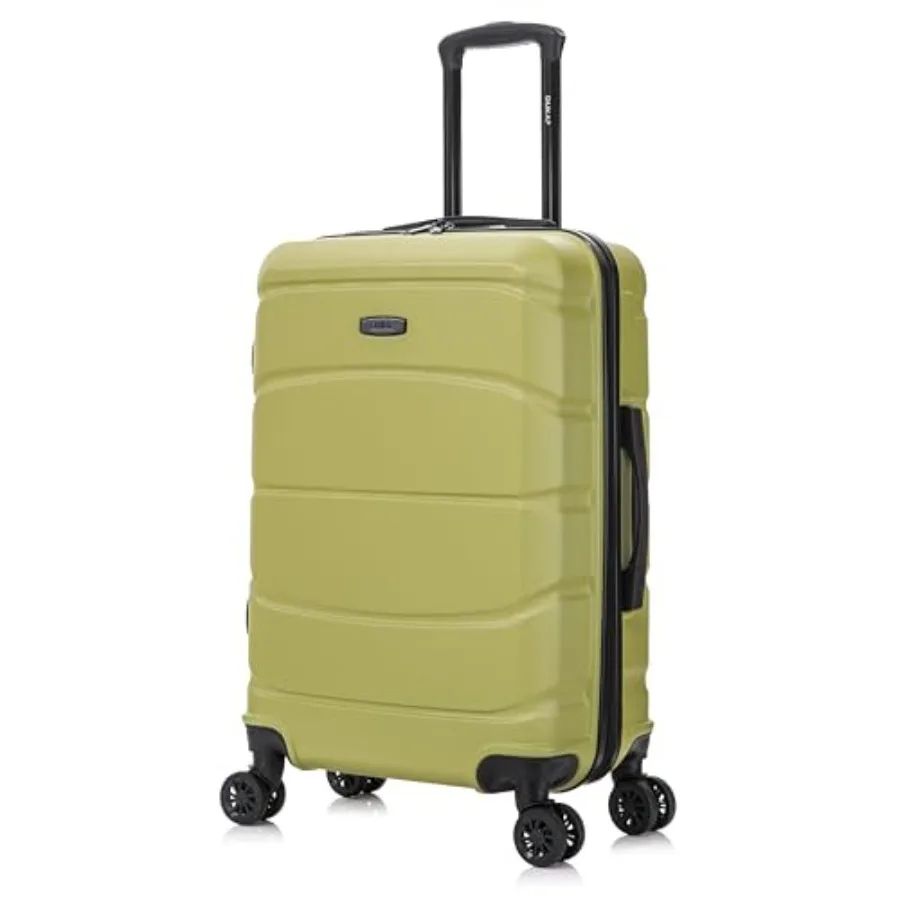 

SENSE Hardside Luggage with Spinner Wheels 24 in Durable Lightweight Medium Checked Suitcase for Travel Zipper Clouser Suit Cas