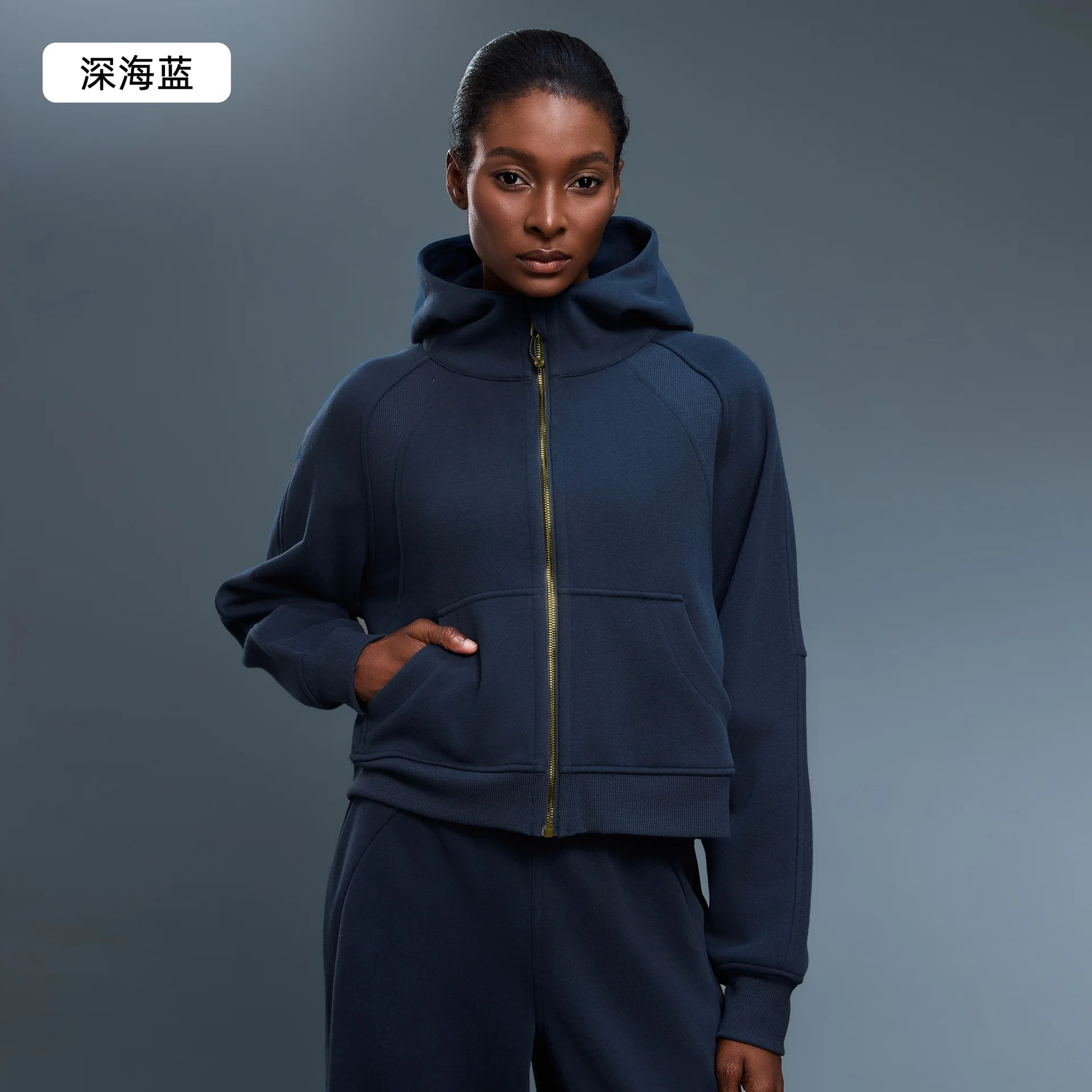 Early Winter New Arrival: Women's Full-Zip Hoodie Jacket - Oversized Fleece-Lined Casual Workwear for Office & Sport