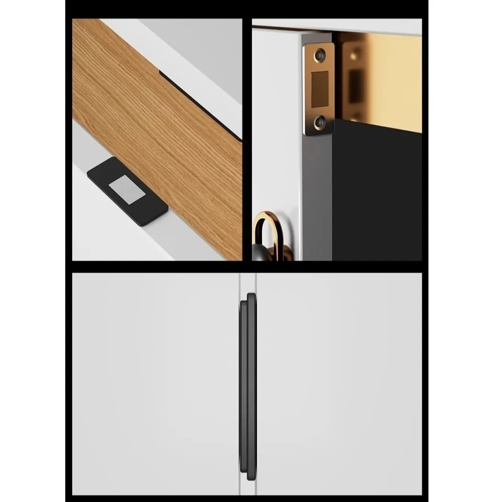 5Set Strong Magnetic Cabinet Catches Invisible Ultra-Thin Door Magnets Stops Adhesive easy to use Hidden Door Closer Closet