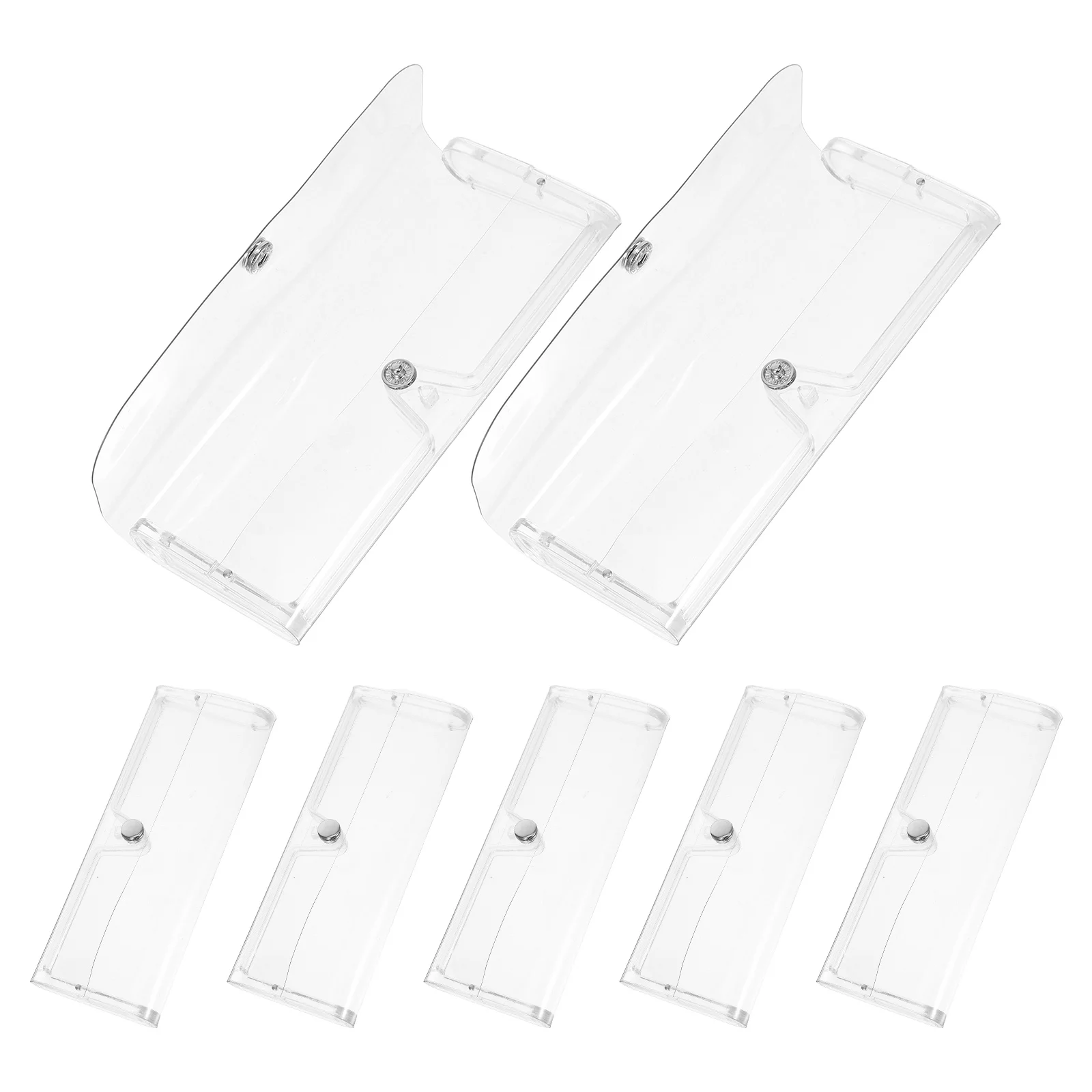

7pcs Glasses Case Storage Box Hard Shell Sunglasses Eyewear Protection Anti Scratch Durable Portable Travel Accessories Plastic