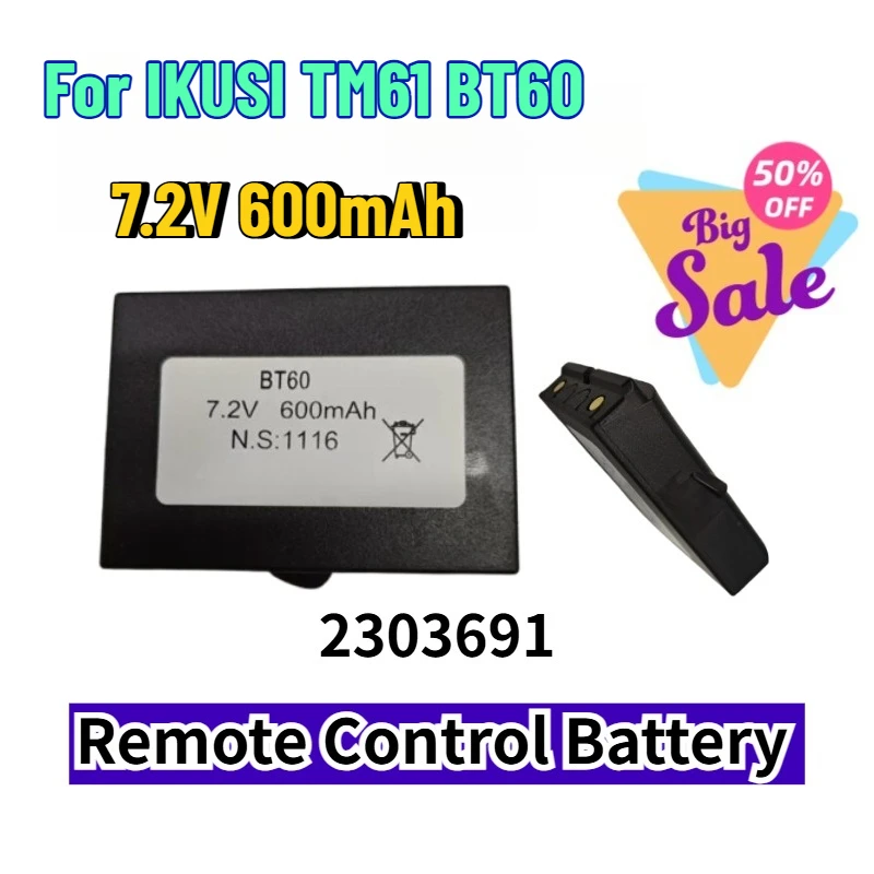 

Remote Control Battery 2303691 for IKUSI TM61 BT60 2303691