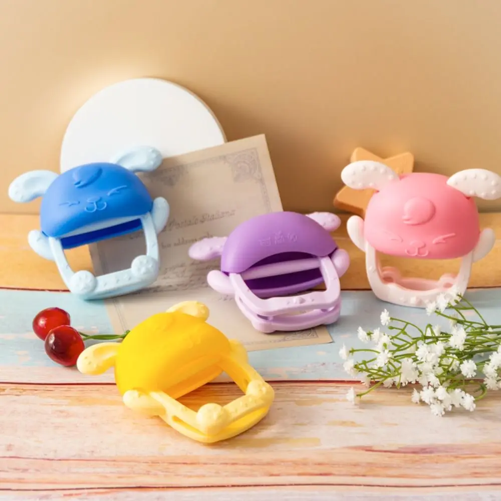 

High Quality Silicone Baby Teether Toy Anti-Eating Hand Rabbit Mitten Teething Toy Training Grip BPA Free Teether Gloves Infant
