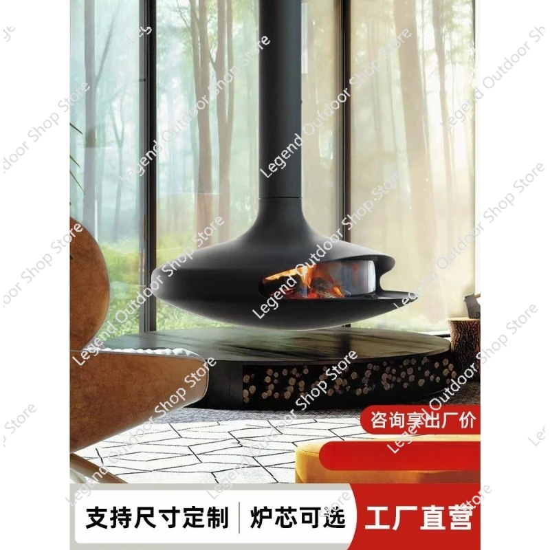 

Flying Saucer Floating Hanging Wall Fireplace Wood Burning Simulation Flame Electronic Atomization Designer Model