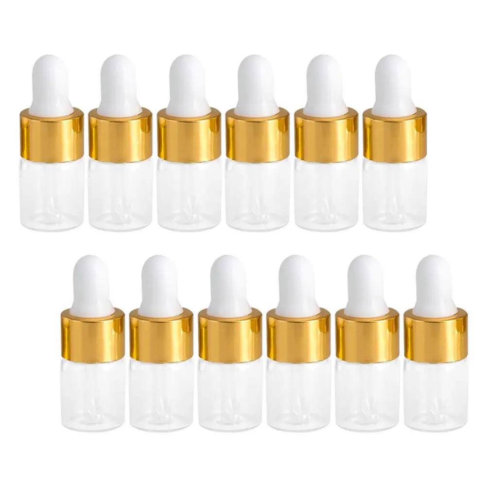 

30Pcs Glass Essence Liquid Bottles Compact Anti-Leak Dropper Bottles for Essential Oils Perfume Samples Aromatherapy Liquids