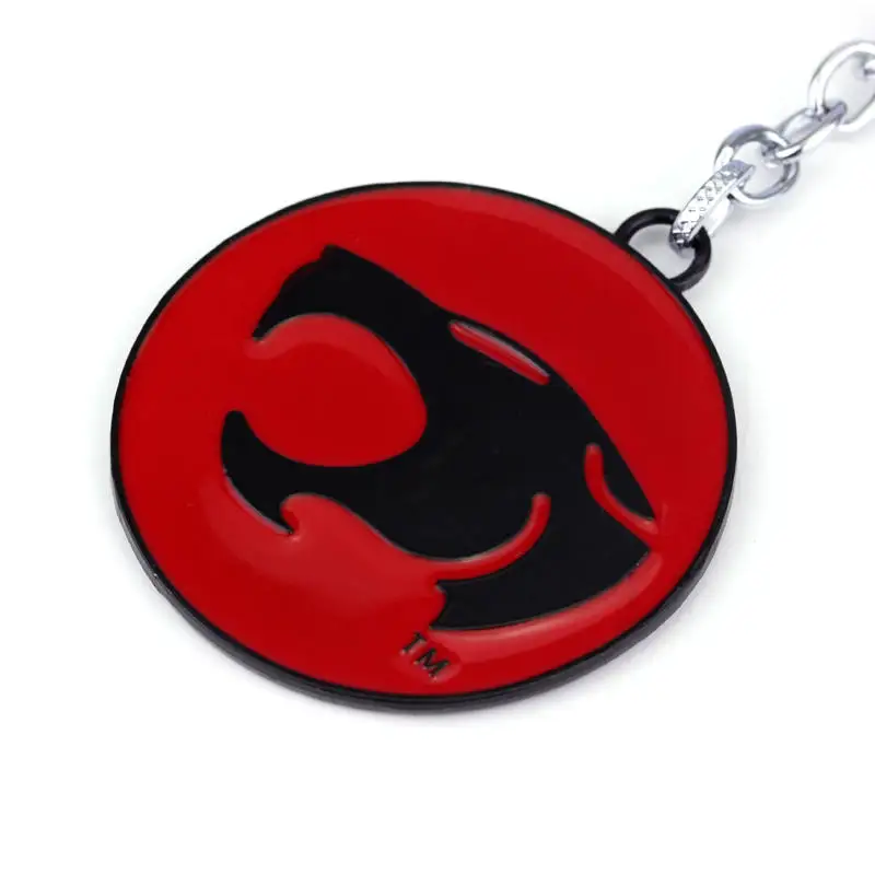 Anime Surroundings Thundercats Necklace Round Alloy Red Thunder Cat Model Accessories Wholesale For Fans Jewelry