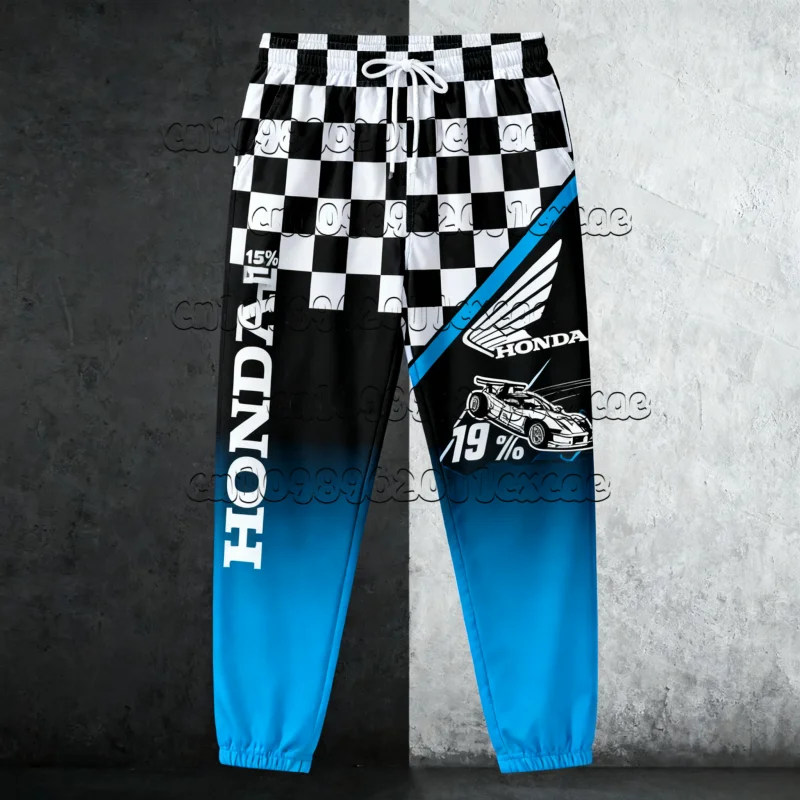 

2025 New Summer Outdoor Bicycle Mountain Off Road Speed Dry Pants Honda Blue Gradient Colorful Fashion Street Casual Pants