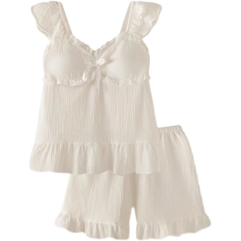 بيجامة نسائية بحمالات حلوة كاجوال وبسيطة طقم ملابس منزلية فستان نوم فساتين نوم نسائية