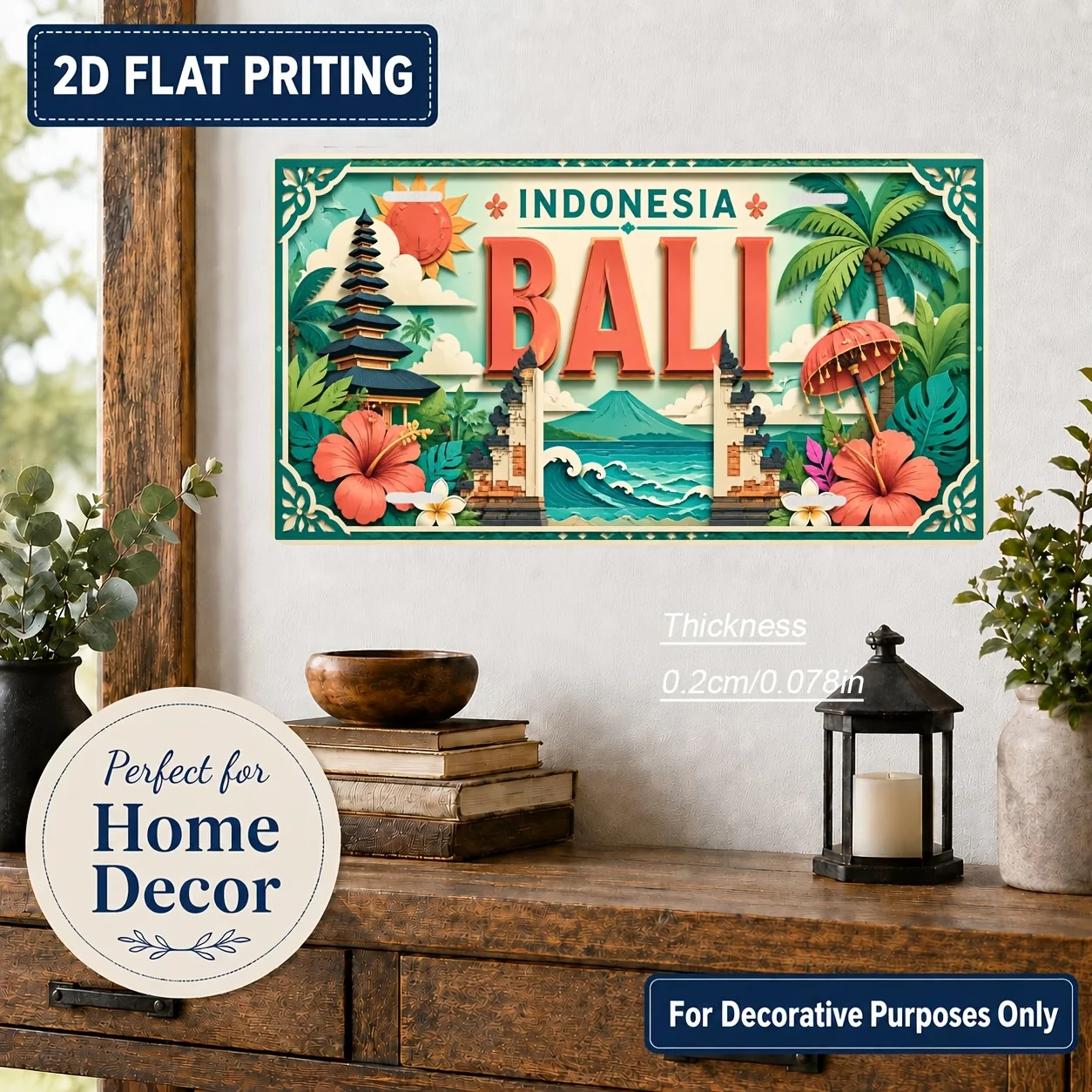 2D Düz - 【2D Düz】 2D Düz, 1 ad - Home Decor Bali incelemesi ve fiyatı