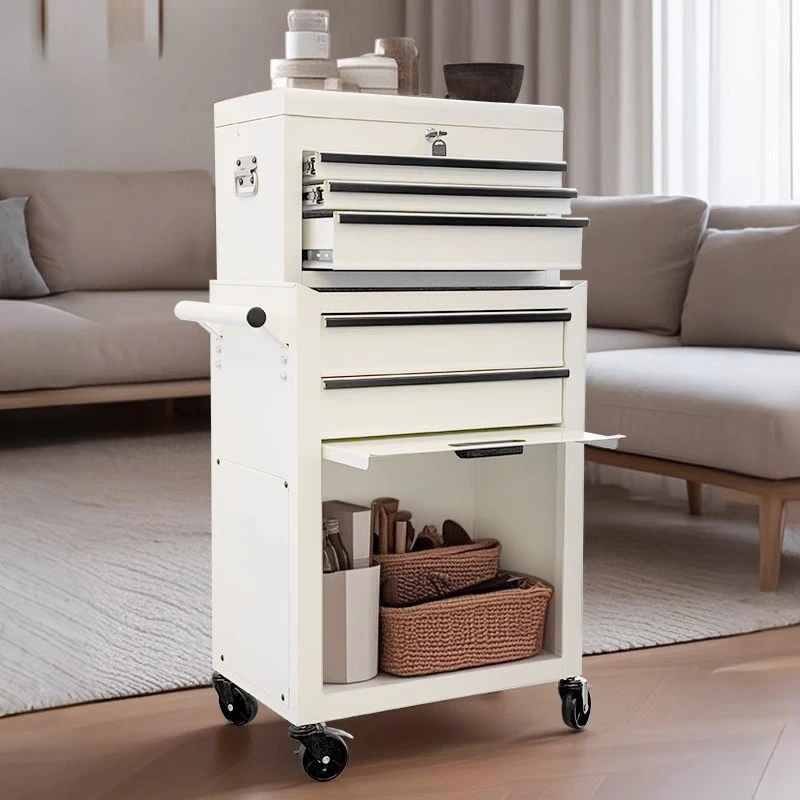 Tool Cart Trolley, Multifunctional Storage Cabinet Movable Shelf Tool Cart