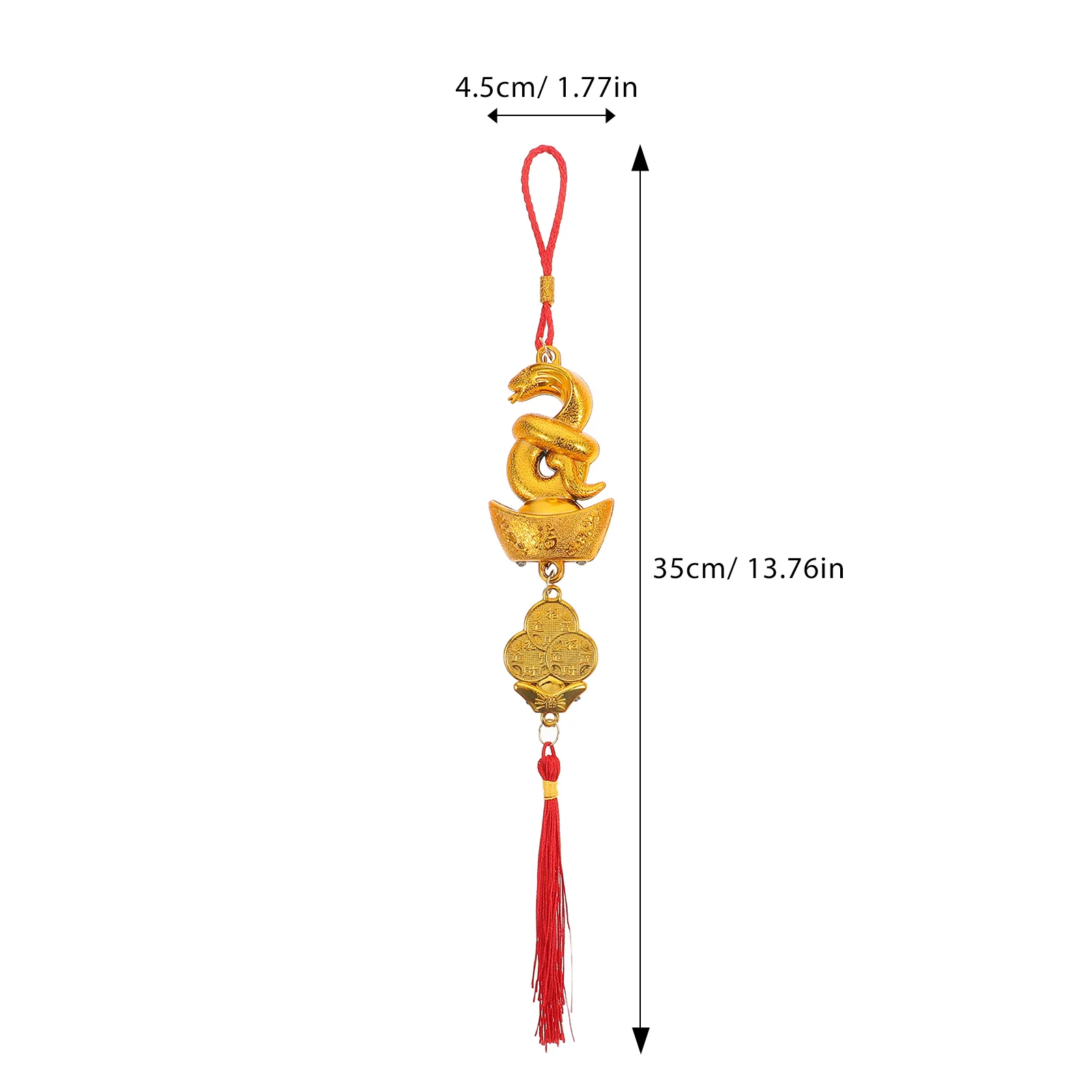 4 szt. Dekoracji na Święto Wiosny, chiński Nowy Rok, zawieszka z symbolem Roku Węża, ozdoba z frędzlami do domu, na drzwi, do samochodu, na okno, do bonsai