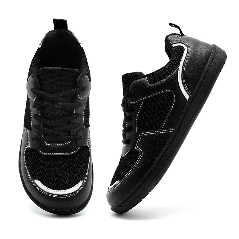 

Мужские туфли с широким носком, кроссовки для бега в стиле босиком, дышащие, удобные, минималистичный дизайн для повседневной спортивной деятельности