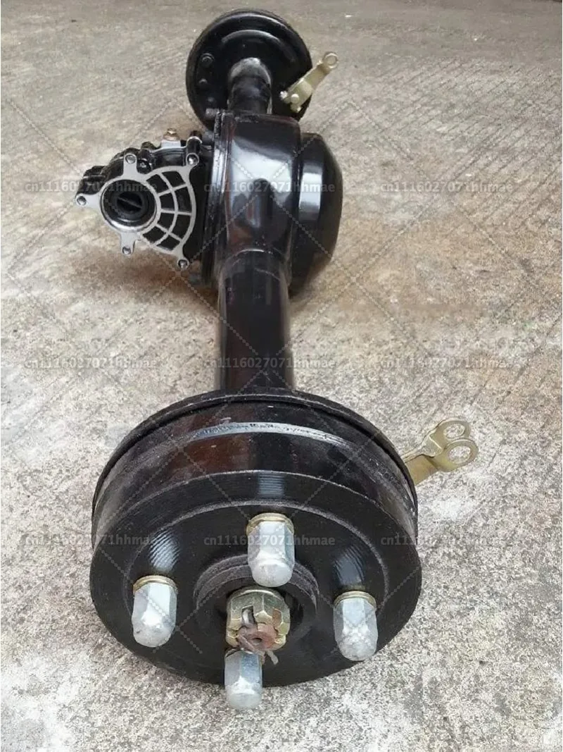 Electric Tricycle Rear Axle Assembly, Integrated Differential Gear Unit, Split Tooth Drive System With Motor & Disc Brake