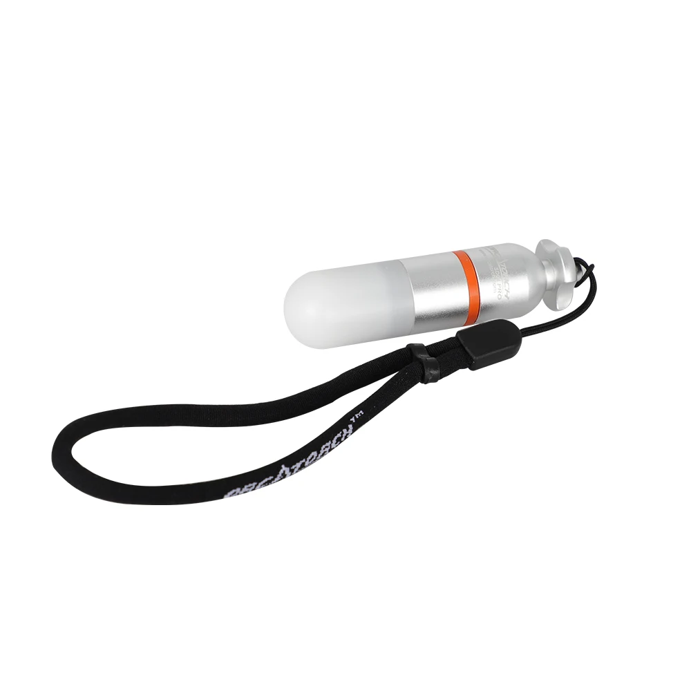 Imagem -02 - Orcatorch D710 Lanterna de Mergulho Mais Sd01 Pro Mini Farol de Mergulho Profissional Lanterna Subaquática Led Lâmpada Tocha Submersível para Mergulho