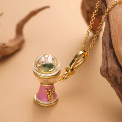 Fashion Sweet Crystal Candy Machine Pendant Necklace for Women Keychain Pendant Cool Romantic Party Jewelry Valentine's Day Gift