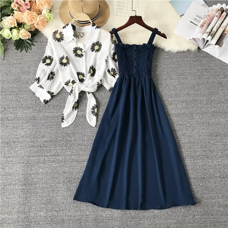 2025 New Summer Strap Dress Women's Fashion Slim Sleeveless Solid Color Dress Women Big Swing A-line Dresses