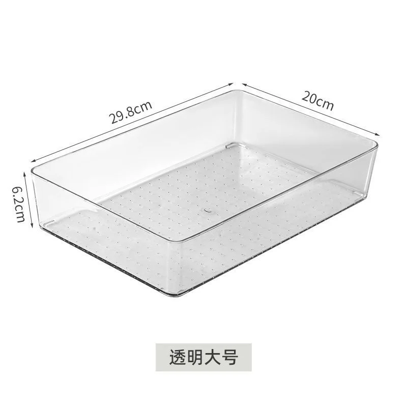 Acryl opbergdoos Desktop cosmetica Transparante plastic doos Slaapzaal Huishoudelijk gezichtsmasker Huiddoos Koelkast opbergdoos