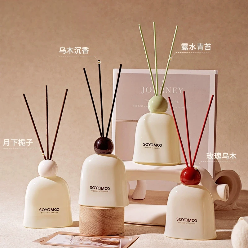 150ml Alcohol-Free Reed Diffuser Set with Rattan Sticks Strong Fragrance Oil Long Lasting Home Aromatherapy Oil Air Freshener