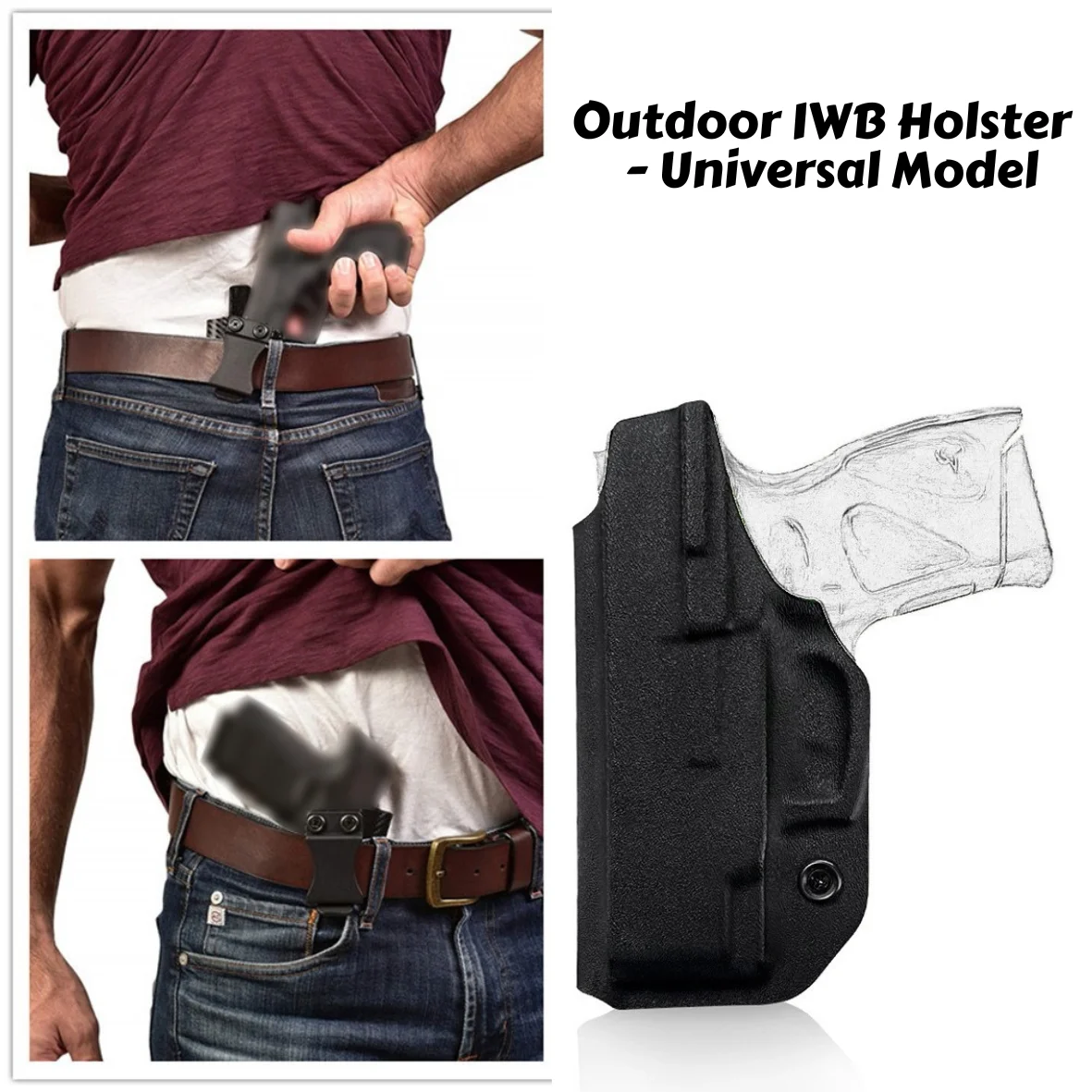 

Уличная тактическая кобура IWB, охотничья кобура Glock 17, версия K, спортивная сумка для стрельбы, тактический энтузиаст на открытом воздухе.