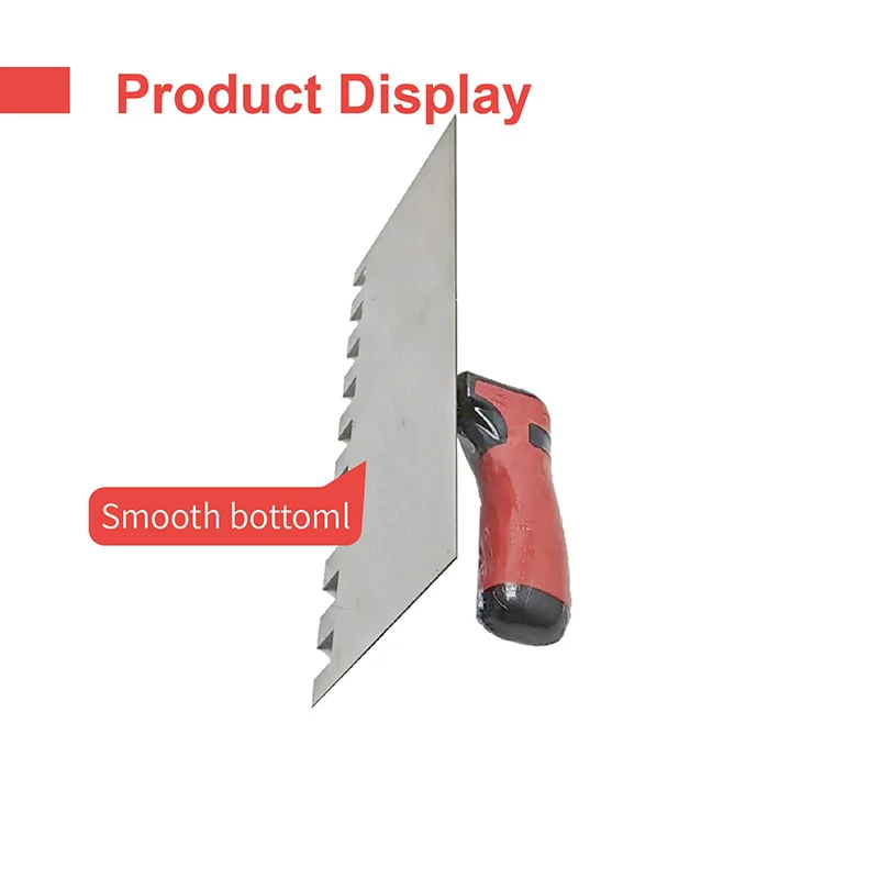 Picture 5: 28cm Stainless Steel Trowel Right Square Notch Plastering Trowels Hand Tools Concrete Finishing Wall Scraper Spatula For Tile