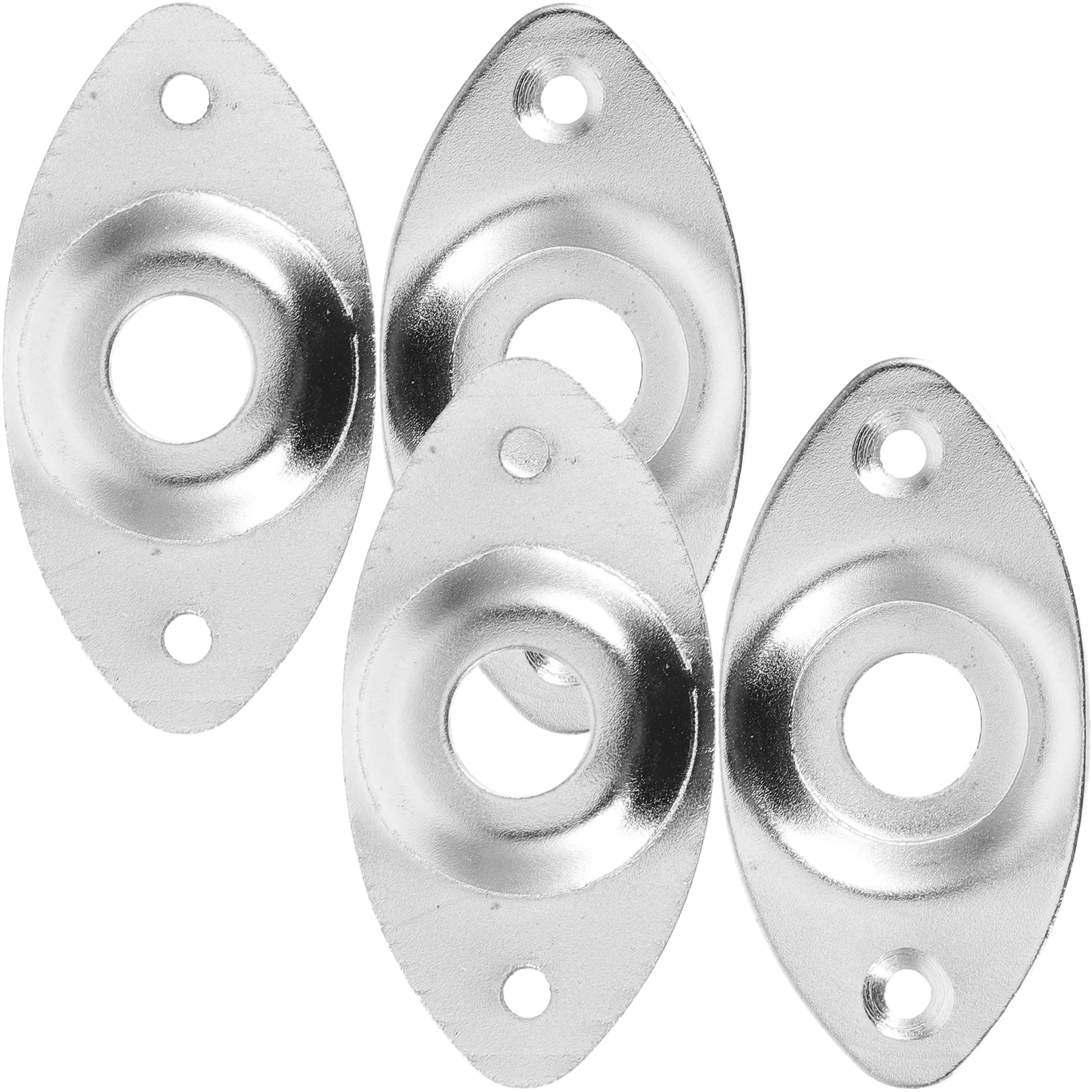 

4pcs Electric Guitar Jack Plate Cat Eye Socket Metal Input Cover for Bass Guitar Parts Replacement Stability Noise Protection