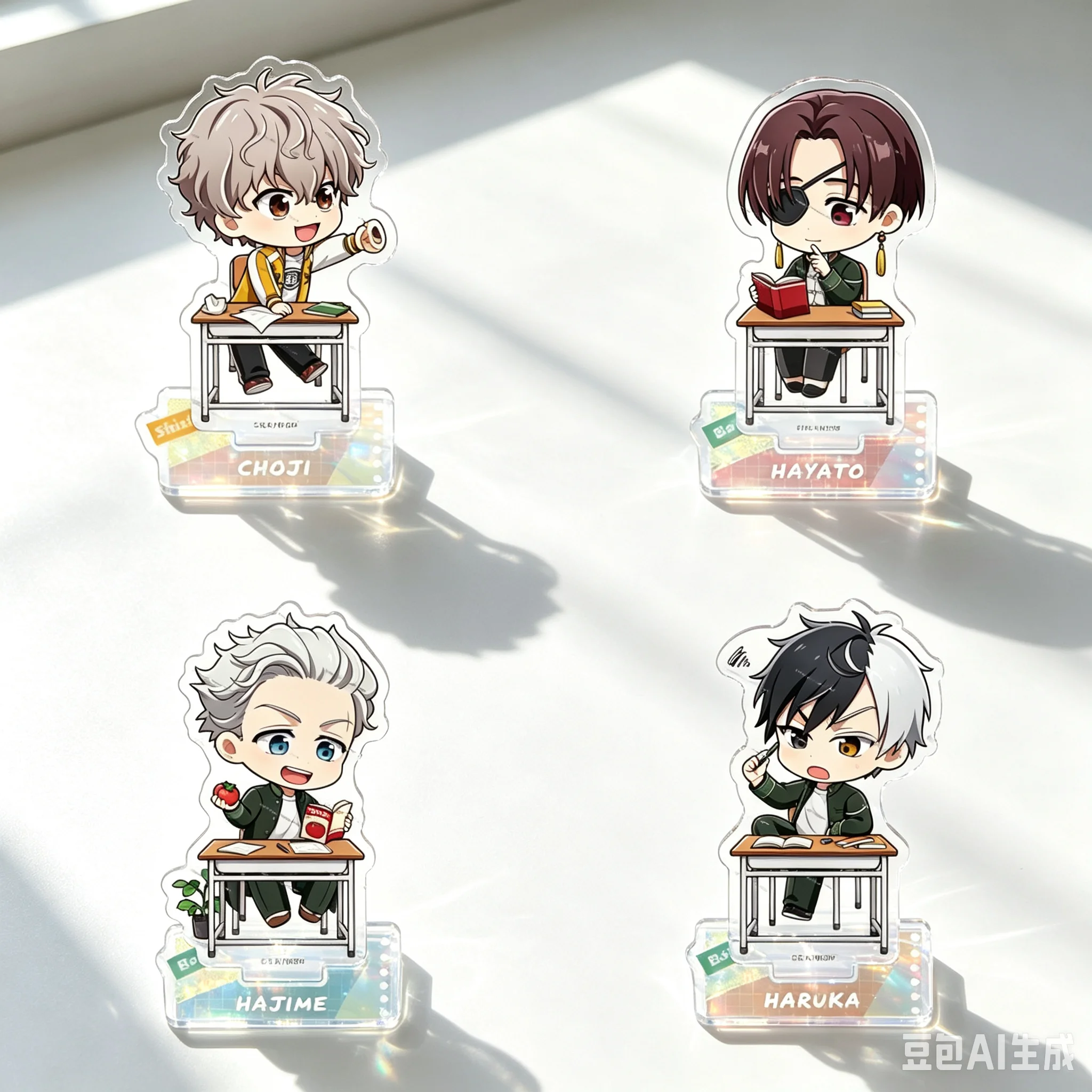 Anime Acrylic Stand Model Bookshelf Decoration Lovely Products High Definition Images WIND BREAKER As A Gift For Fans Keychain