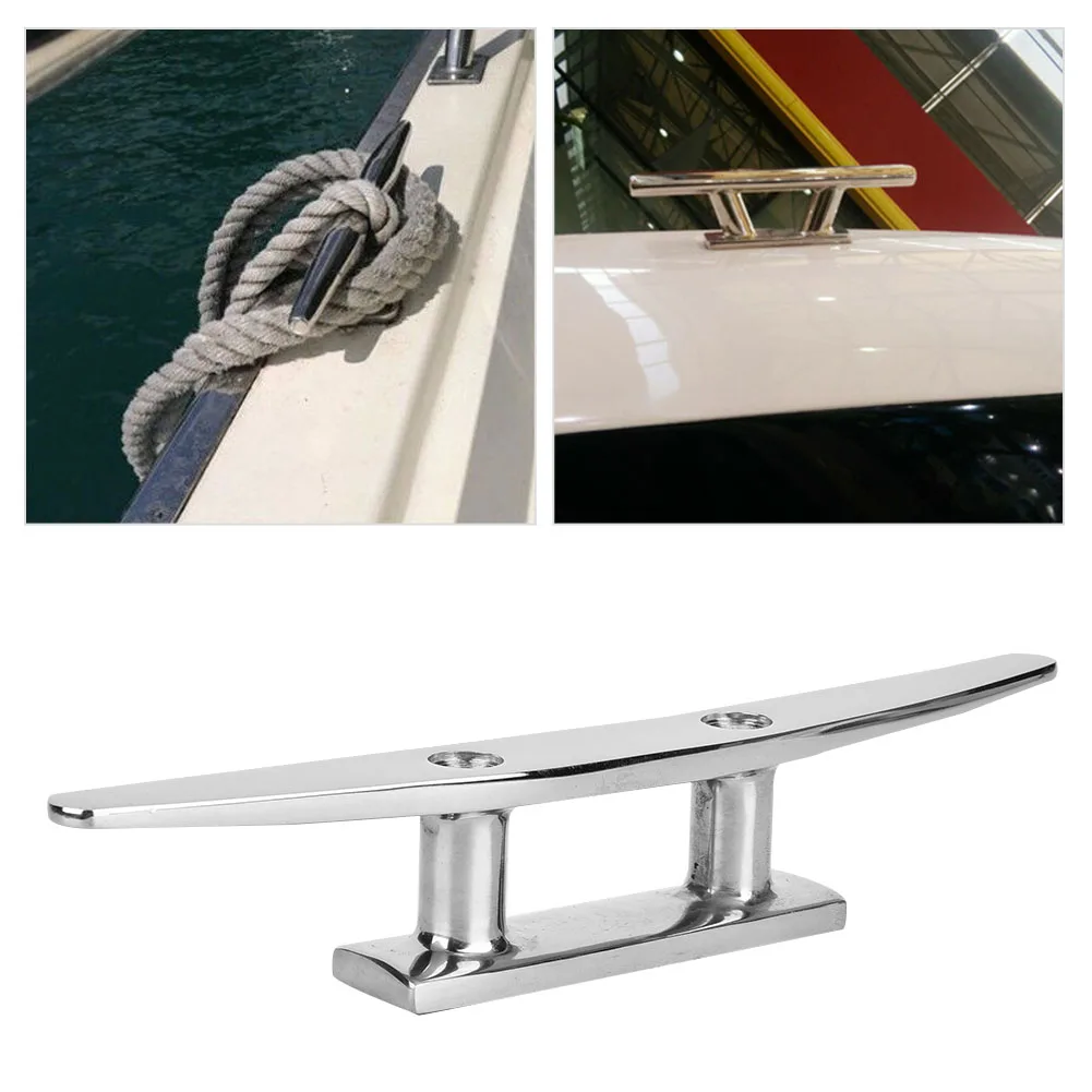 

Stainless Steel Base Cleat Mirror Polished Boat Accessory Base Cleat Marine Rope Base(8in) Boat,Accessory§Boat,Cleat§Boat,Part