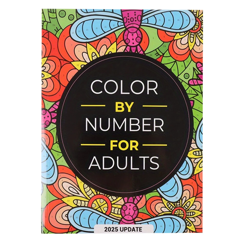 

Mandalas Color By Numbers for Adults 2025 Update: Stress-Relief Art Relax Book with Intricate Designs, Vibrant Patterns Book
