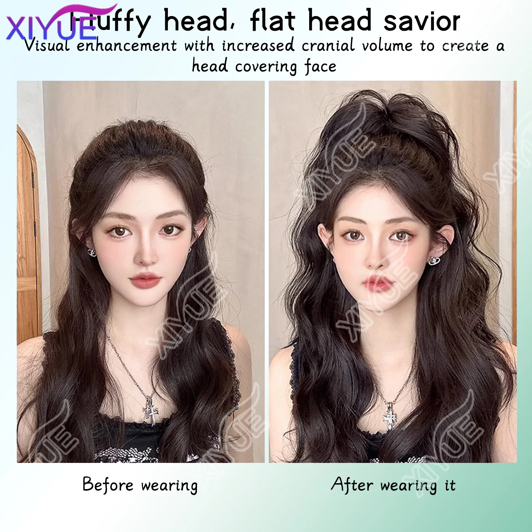 وصلات ذيل حصان صناعية، وصلات شعر كلاسيكية فضفاضة ومموجة ومموجة بمشبك على شكل ذيل حصان للنساء من متجر SYWY (4