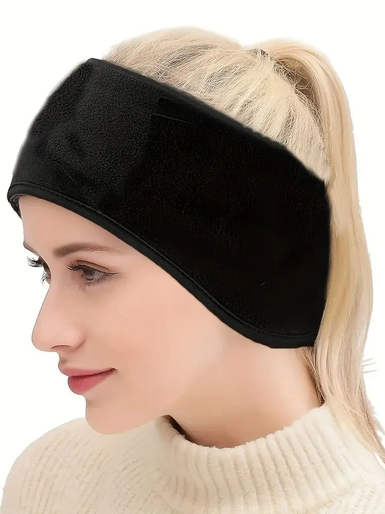 AliExpress NONE 1PCS Warm Earmuffs Unisex Winter Headband Soft Windproof Ear Protection Thickened Warmth Sport Headband For Running Cycling