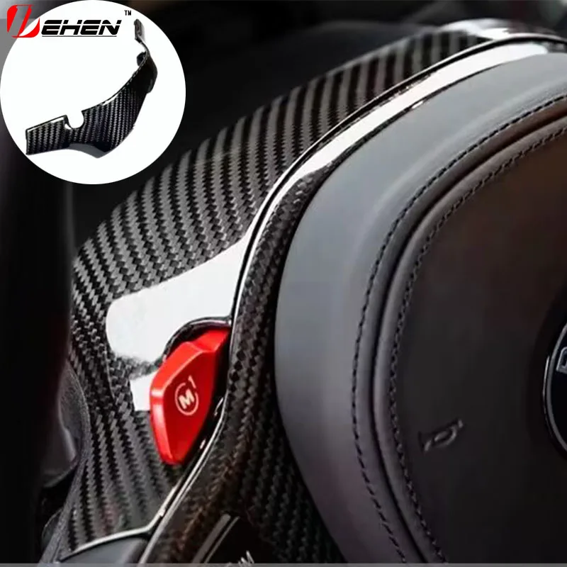 

Fit For 5 6 7 8 Series X3 X4 X5 X6 X7 X3M X4M X5M X6M 1 PCS Carbon Fiber Car Steering Wheel Panel Decoration Cover Trim Frame