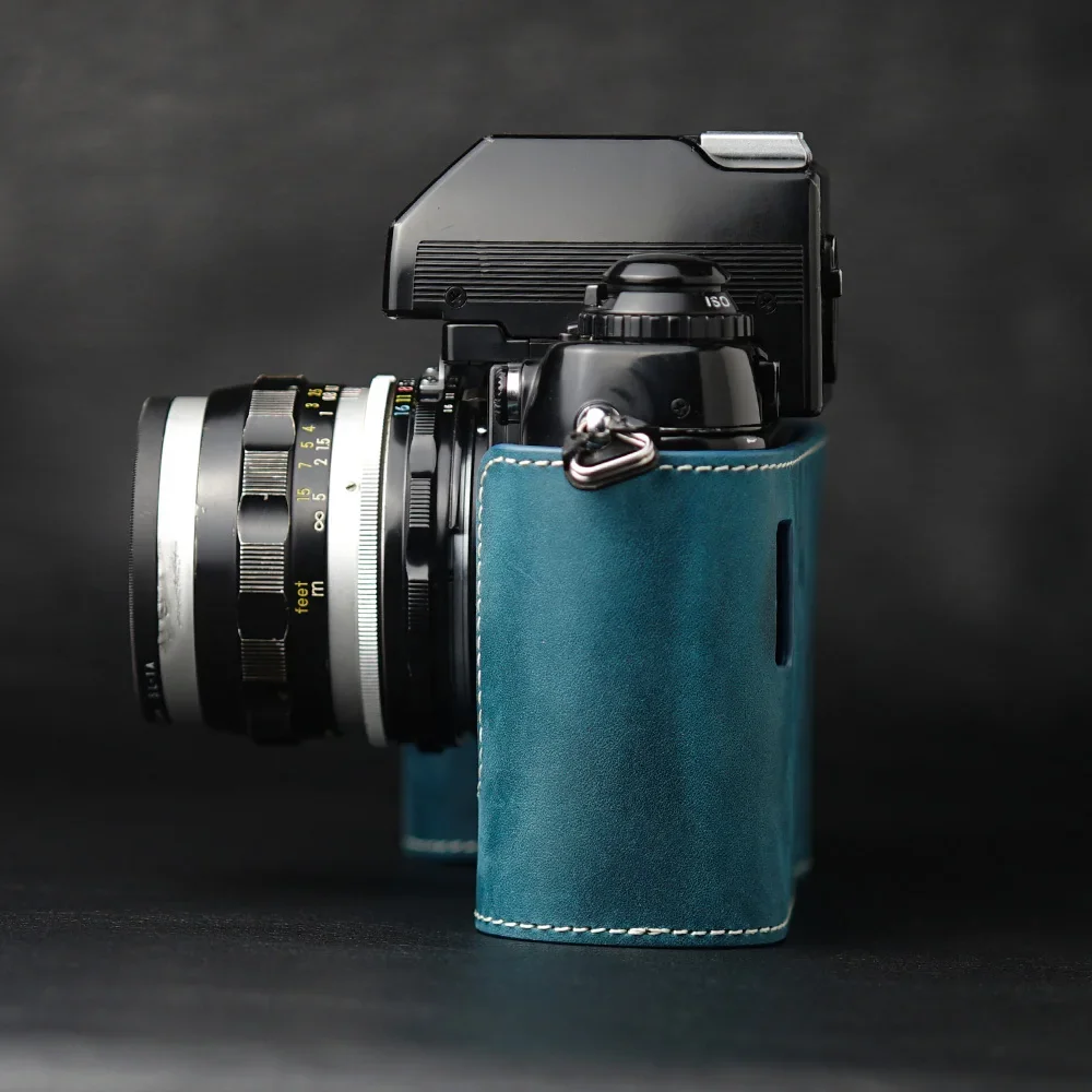Echt Echt Leer Half Camera Case Tas Cover Voor Nikon F4 Case F3/F2/F/FM2/FM3A Case Camera Tas Fotografie Accessoires