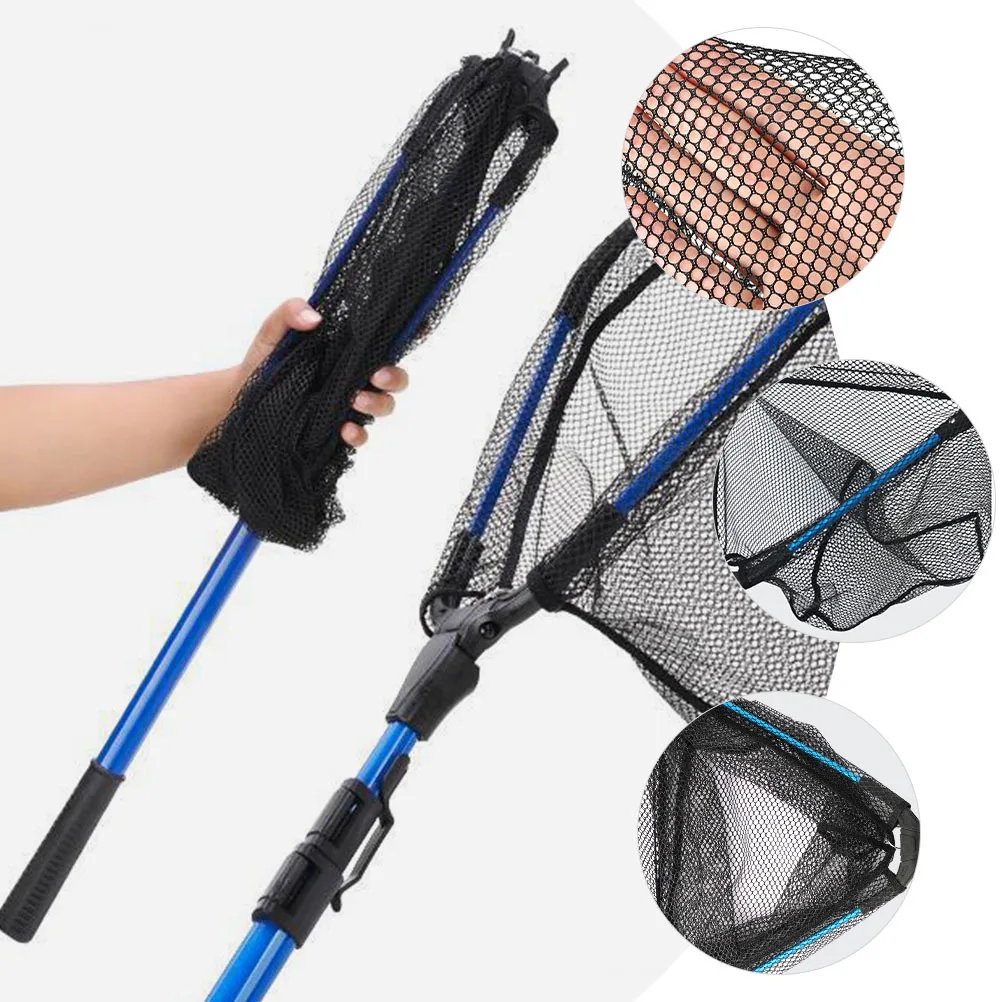 

Aluminum Alloy Fishing Net Telescopic Foldable Mesh Durable Portable Outdoor Fishing Gear Fish Landing Net Foldable Mesh