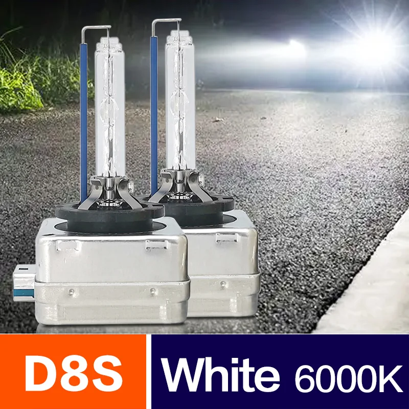 

D8S HID ксеноновые лампы 6000K белого света автомобильные фары 2 шт. 55 Вт 66548 PK32d-1 для Tesla Envision Ford Mustang Cayenne Ger h6