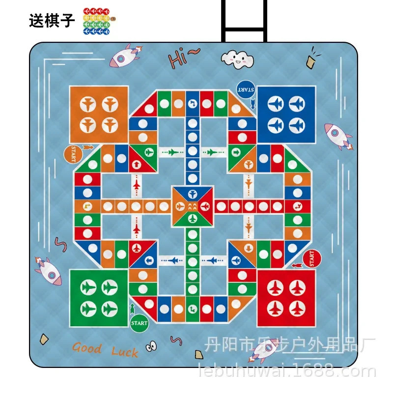 

Picnic mat outdoor moisture-proof camping mat outing lawn floor mat aluminum film bottom