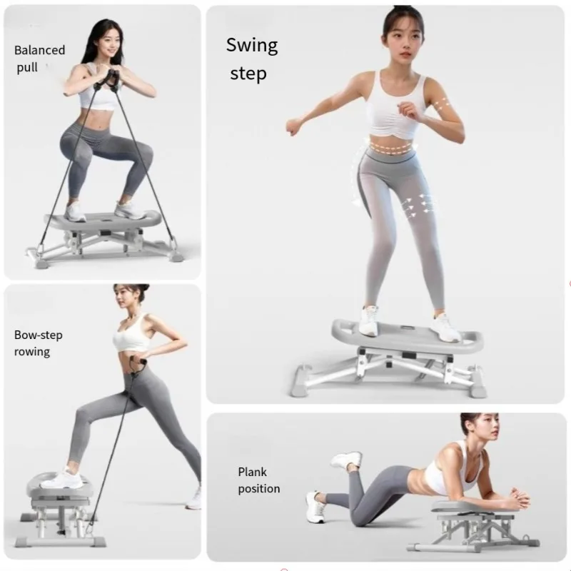 2‑in‑1 Home Fitness Twist & Slide Exercise Machine, Body Shaping Fat Burning Waist Training Workout Equipment