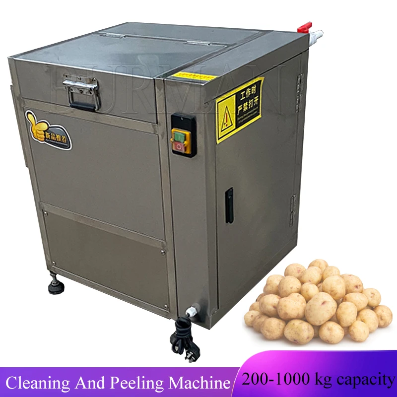 

2023 Vegetable Cleaning And Peeling Machine Drum Onion Pumpkin Ginger Potato