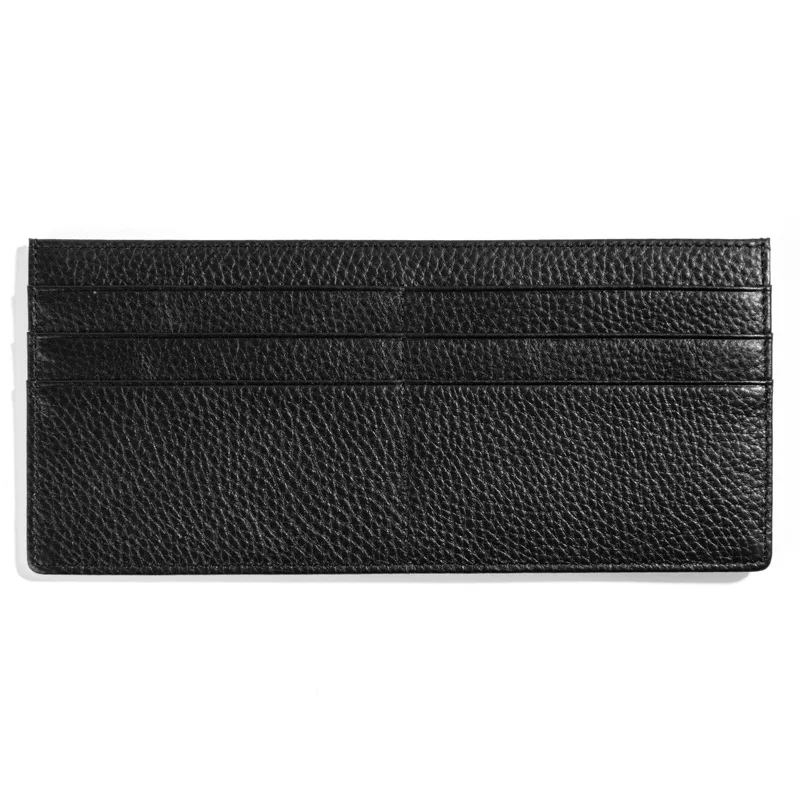 Genuine Leather Wallet Fashion Ultra-Thin Card Holder Multi-Card Slot Long Cowhide Zipper Coin Purse Women