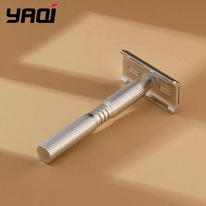 2026-yaqi-beard-shaver-handle-yaqi-316-stainless-steel-men-safety-razor-handle-collectibles-birthday-gift-for-boyfriend