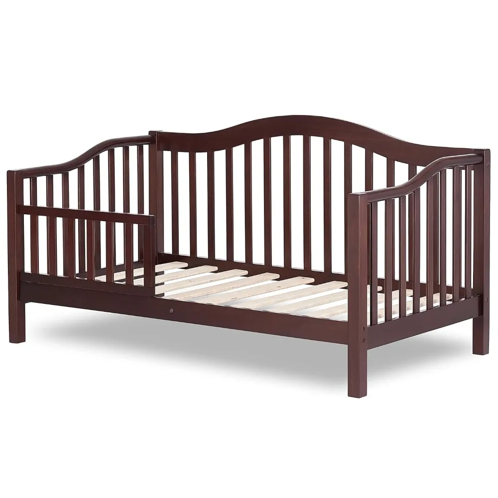 Austin Toddler Day Bed in Espresso, Greenguard Gold Certified, JPMA Certified, Non-Toxic Finishes, Low to Floor Design