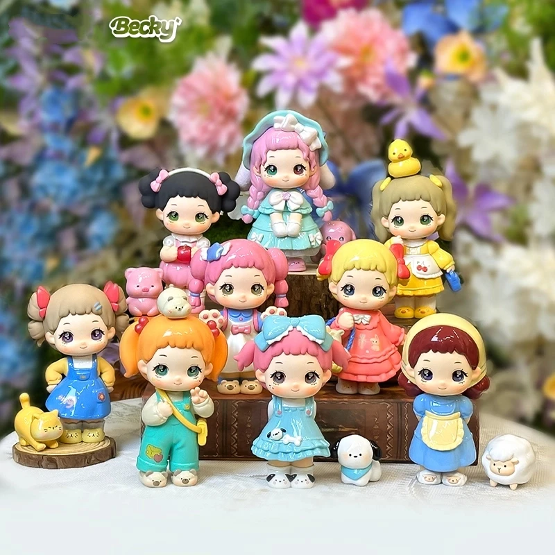

Tide Play Pop Fuzzy Spring Tour Blind Box 13cm Big Baby Doll Hand Do Children Lovely Tabletop Ornaments Collection Gift Girl