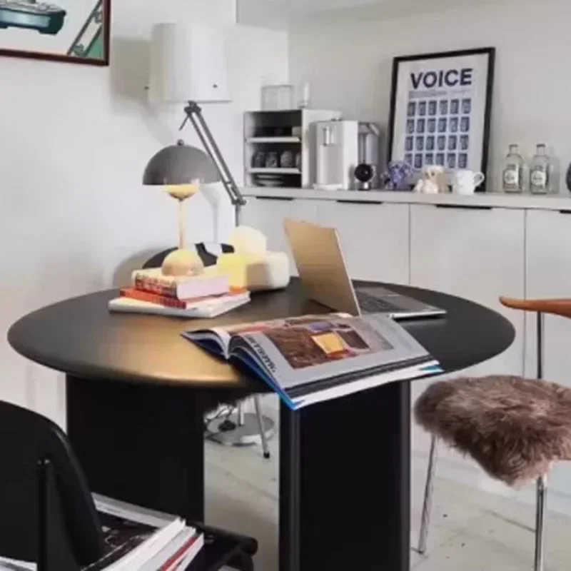 Tavolo da pranzo moderno impermeabile Design Colazione Tavolo da pranzo nordico minimalista Soggiorno Tavolo da balcone Una mangiatoia Mobili da cucina